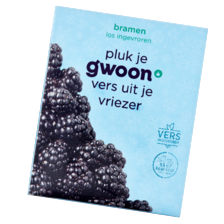g'woon diepvries ananas, mango, aardbeien, bramen of tropisch fruit